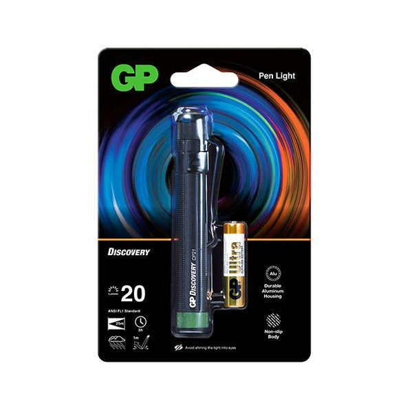 Flashlight GP Discovery Pen CP21, 20lm, 1xAAA