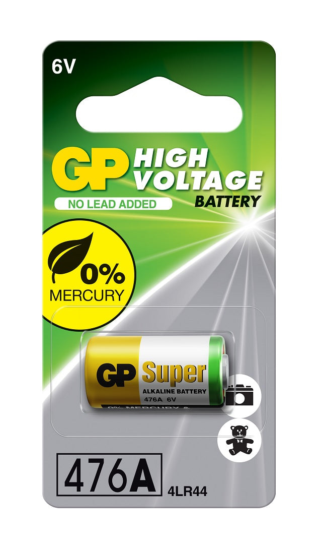 Baterii alcaline GP High Voltage 476A, 4LR44, 28A, 6V, blister 1 buc