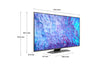 Televizor Samsung QLED 50Q80CA, 125 cm, Smart, 4K Ultra HD, Clasa G