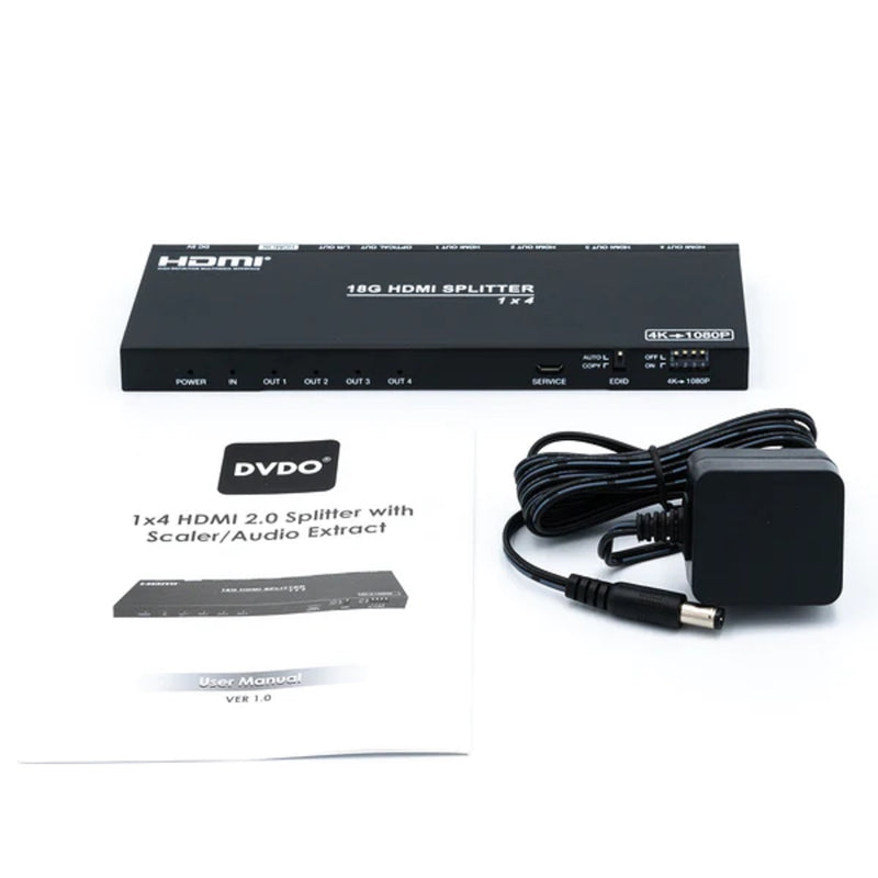 DVDO Splitter 4K HDMI 1-4 cu scalar/extract audio