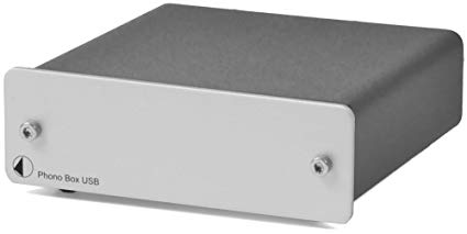 Preamplifier with A/D converter Phono Box USB Silver